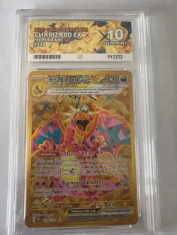Charizard ex 228/197 Sv03: Obsidian Flames Holo HYPER RARE GEM MINT ACE 10 - Image 1