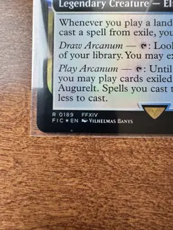 Magic MTG Final Fantasy - Urianger Augurelt EXTENDED ART FOIL 0189 - Image 2