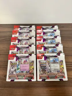 10 x Pokemon TCG Scarlet & Violet Paldea Evolved Triple Blister Pack Brand New ✅ - Image 1