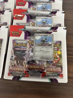 10 x Pokemon TCG Scarlet & Violet Paldea Evolved Triple Blister Pack Brand New ✅ - Image 2