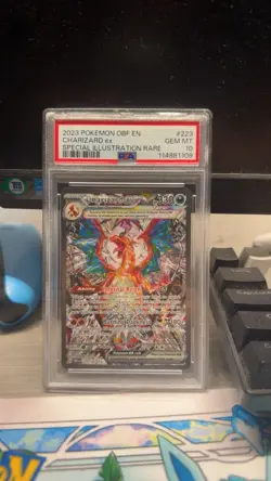 PSA 10 GEM MINT Charizard ex SIR 223/197 Obsidian Flames Pokemon 2023 *NEW CERT* - Image 1