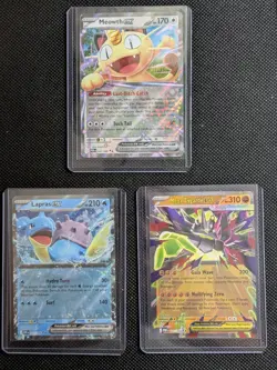 Pokemon EX Card Bundle x3 – Meowth EX, Lapras EX & Mega Zygarde EX – Holo NM - Image 3