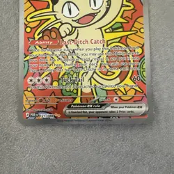 Meowth ex 121/088 Secret Rare Pokemon Card perfect 10 - Image 3