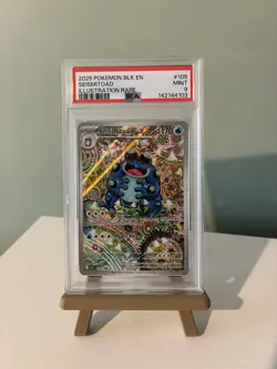Seismitoad 105/086 Black Bolt 2025 Pokemon TCG Illustration Rare PSA 9 Mint - Image 1