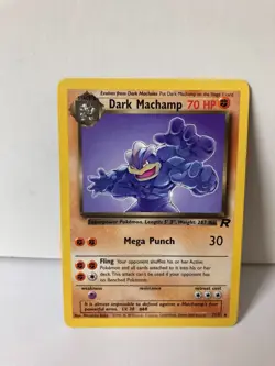 Dark Machamp 27/82 Team Rocket NH Rare Pokemon Card WOTC 2000 LP - Image 1
