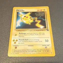 Pokemon Pikachu Kids WB Promo Card 4 50 HP Vintage 1999 Regular - Image 1