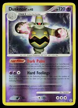 Pokemon Card - Dusknoir Diamond and Pearl 2/130 Rare Reverse Holo - Image 1