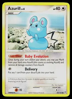 Pokemon Card - Azurill Diamond and Pearl 69/130 Common - Image 1