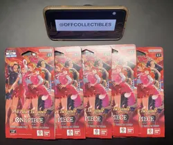 5x One Piece Card Game EB-03 One Piece Heroines Edition Sleeved Booster Packs - Image 1