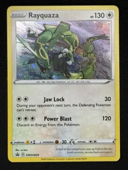 Rayquaza SWSH029 Sword & Shield Black Star Promo Pokemon Card - Image 1