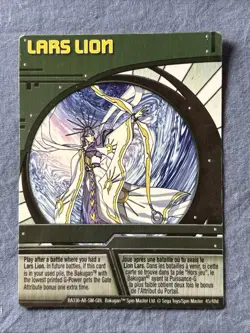 BAKUGAN Battle Brawlers | Lars Lion 45/48d | 🟢 Green Ability Card - Image 3