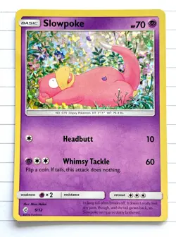 Pokemon Slowpoke Holofoil sparkle card 5/12, Mcdonald's Promo set, 2018 - Image 1