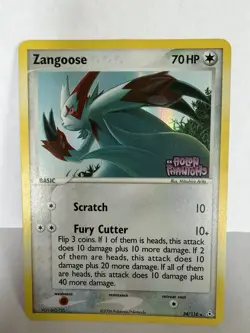 Zangoose 34/110 Reverse Holo Rare EX Holon Phantoms Pokemon Card - Image 1
