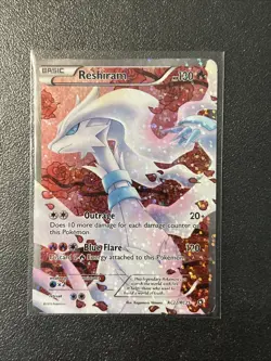 Pokemon TCG Reshiram RC22/RC25 Full Art Rare Legendary Treasures NEAR MINT - Image 1