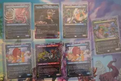 Showcase Lot Of 7 MTG TMNT 3 Foils - Image 1