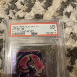Pokemon Card PSA 9 Miraidon SVP 013 Promo Scarlet & Violet ETB Promo AR 2023 - Image 3