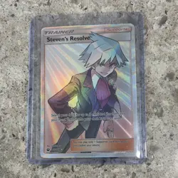 Pokemon Steven's Resolve Ultra Rare Holo Trainer SM-Celestial Storm 165/168 - Image 1