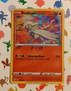 Pokemon TCG Reshiram 017/072 Amazing Rare Shining Fates Holo English 2021 - Image 1