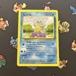 ITALIAN Squirtle 63/102 NM/LP -Vintage Pokemon Card- Base Set (8q) - Image 1