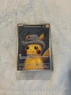 Pokemon Pikachu with Grey Felt Hat SVP 085 Scarlet & Violet Promo Full Art - Image 3