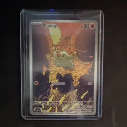 Pokemon Phanpy 205/191 SV8: Surging Sparks Illustration Rare Holo 80 HP English - Image 1