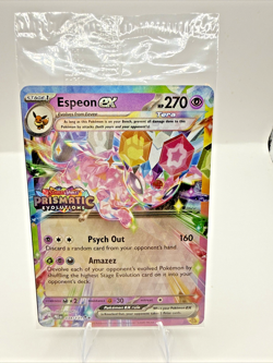 Espeon EX Pokemon Prismatic Evolutions STAMPED Promo 034/131 SEALED - Image 1