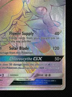 💥 Pokemon Lurantis GX Secret Rare Rainbow Holo – Sun & Moon Base Set 150/149 - Image 5
