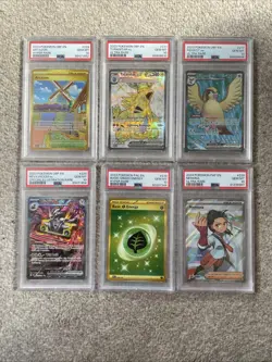 Lot of 6 Pokemon TCG PSA 10 4 OBF + 1 PAL + 1 PAF EN See Pictures Tyranitar - Image 1