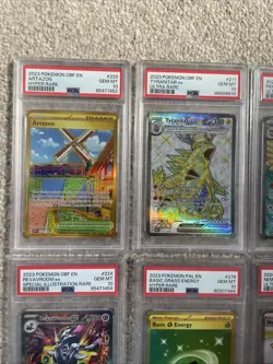 Lot of 6 Pokemon TCG PSA 10 4 OBF + 1 PAL + 1 PAF EN See Pictures Tyranitar - Image 2