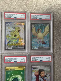 Lot of 6 Pokemon TCG PSA 10 4 OBF + 1 PAL + 1 PAF EN See Pictures Tyranitar - Image 3
