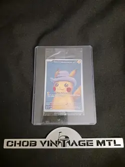 Pokemon Pikachu With Grey Felt Hat Van Gogh SEALED PROMO #085 NM - Image 1
