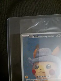 Pokemon Pikachu With Grey Felt Hat Van Gogh SEALED PROMO #085 NM - Image 3