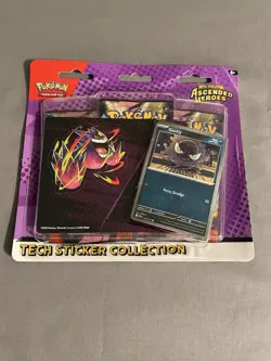 Pokemon Ascended Heroes 3 Pack Gastly Promo Tech Sticker Collection SEALED - Image 1