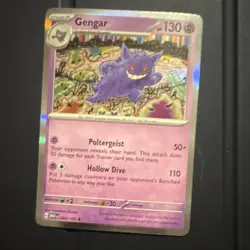 Pokemon Gengar 094/165 Scarlet & Violet 151 Reverse Holo Rare 130HP English - Image 1