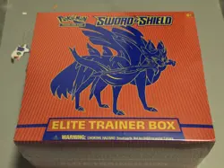 Pokemon Sword and Shield Base Set ETB Elite Trainer Box Zacian - Factory Sealed 820650104459 - Image 1