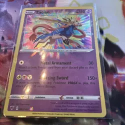 Zacian 082/185 Vivid Voltage Amazing Rare Holo Pokemon Card NM Near Mint 2020 - Image 1