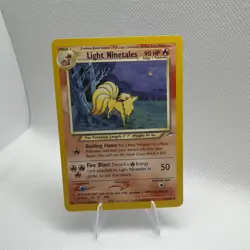 Pokemon TCG Light Ninetales Neo Destiny Card 50/105 Unlimited Uncommon - LP - Image 1