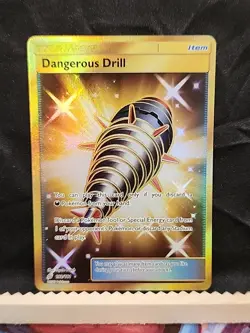 Dangerous Drill Full Art Secret Rare SM - Team Up 192/181 Pokemon Card TCG - Image 1