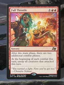 MTG Full Throttle RARE Card Aetherdrift 0127 NM/Mint - Image 1