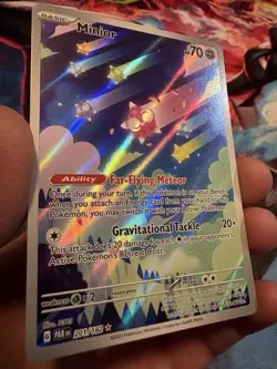 Pokemon Minior 201/182 Illustration Rare Holo Card Paradox Rift Mint - Image 1