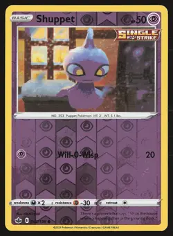 SWSH06: Chilling Reign Shuppet #062/198 Reverse Holo Pokemon Card - Image 1