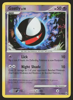 Arceus Gastly (36) #36/99 Reverse Holo Pokemon Card - Image 1