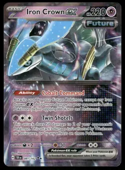 Pokemon Cards Iron Crown ex 081/162 Temporal Forces Double Rare NM - Image 1