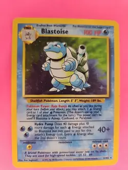 Blastoise Base Set Holo Pokemon Card WOTC - Image 1