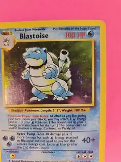 Blastoise Base Set Holo Pokemon Card WOTC - Image 4