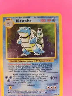 Blastoise Base Set Holo Pokemon Card WOTC - Image 5