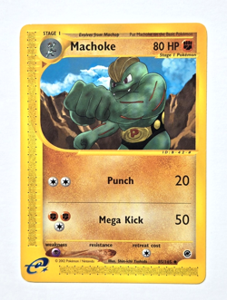 E Reader Expedition MACHAMP MACHOKE MACHOP Lot 3 Cards Pokemon TCG 2002 MINT - Image 4