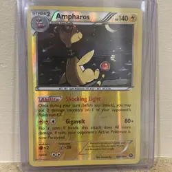 Ampharos 40/114 Steam Siege Reverse Holo Rare Pokemon TCG Card - Image 2