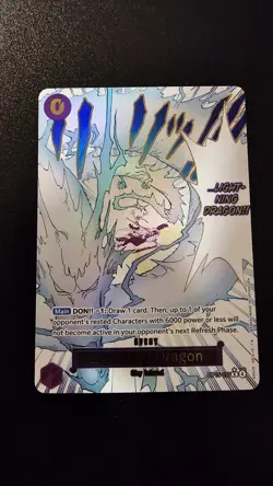 Lightning Dragon (Alternate Art) OP15-077 Adventure on Kami's Island Foil - Image 1