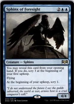MTG Sphinx of Foresight Ravnica Allegiance Rare #55 - Image 1